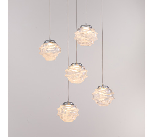 Подвесной светильник Delight Collection MD25030003 MD25030003-5A chrome/clear Подвесной светильник Delight Collection MD25030003 MD25030003-5A chrome/clear