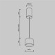 Подвесной светильник Maytoni Comfy P113-L12-3K-BS