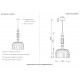 Подвесной светильник Crystal Lux MERINGUE SP1.1