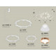 Комплект подвесного светильника Ambrella Light Techno Ring XR92082020 (A9208x3, C9241, C9236, C9231, N8126, N8140)