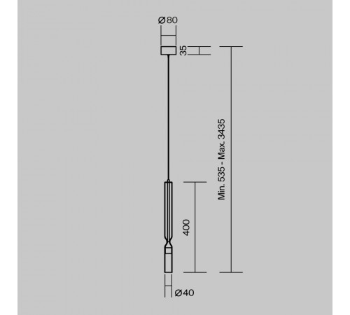 Подвесной светильник Maytoni Peg MOD469PL-L3BS3K
