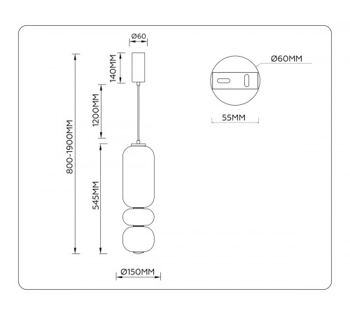 Подвесной светильник Ambrella Light High Light Modern LH11033