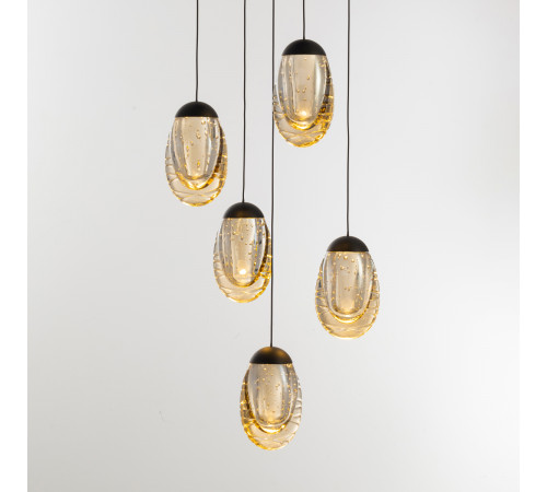 Подвесной светильник Delight Collection MD25090022-5A matt black/champagne Подвесной светильник Delight Collection MD25090022-5A matt black/champagne