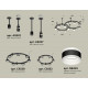 Комплект подвесного светильника Ambrella Light Techno Ring XR92221001 (A9222, A9227, C9238, C9232, N8445)