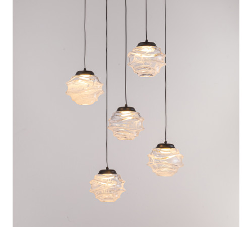 Подвесной светильник Delight Collection MD25030003-5A matt black/clear Подвесной светильник Delight Collection MD25030003-5A matt black/clear