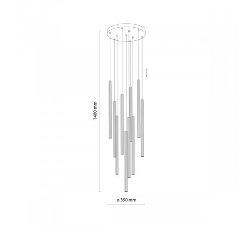 Подвесной светильник TK Lighting 11487 Ferro Sabia a072571
