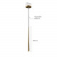 Подвесной светильник Delight Collection MT8863-1H antique brass