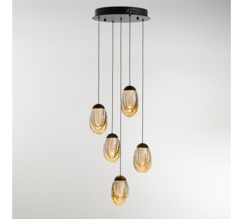 Подвесной светильник Delight Collection MD25090022-5A matt black/champagne Подвесной светильник Delight Collection MD25090022-5A matt black/champagne