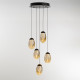 Подвесной светильник Delight Collection MD25090022-5A matt black/champagne
