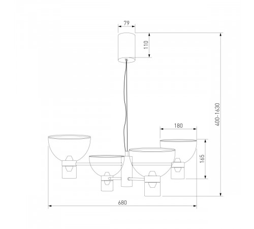Подвесной светильник Eurosvet Vial 204053 LED a072060