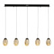 Подвесной светильник Delight Collection MD25090022-5B matt black/champagne