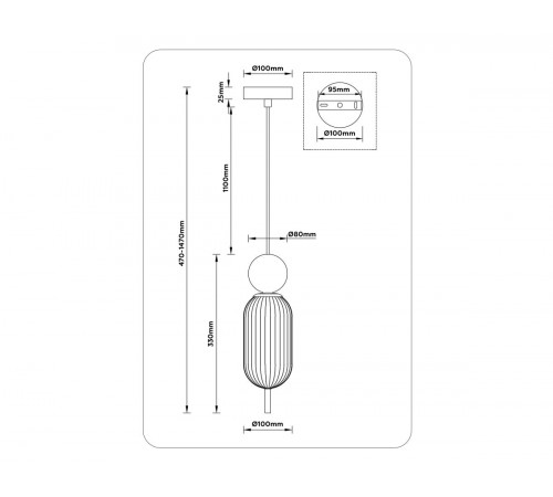 Подвесной светильник Ambrella Light High Light Ceramo Modern LH53101 Подвесной светильник Ambrella Light High Light Ceramo Modern LH53101
