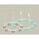 Комплект подвесного светильника Ambrella Light Techno Ring XR92081300 (A9208x2, C9241, C9236, N8488, N8484)