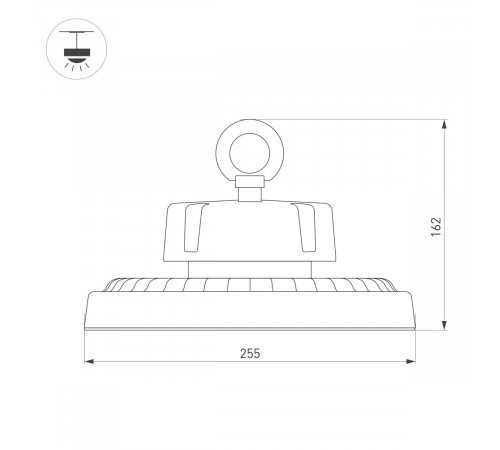Промышленный светильник Arlight SP-ERCON-R255-150W White5000 (BK, 90 deg, 230V) 056103 Промышленный светильник Arlight SP-ERCON-R255-150W White5000 (BK, 90 deg, 230V) 056103