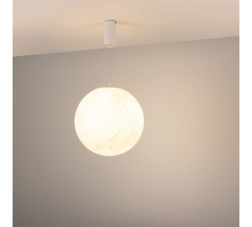 Подвесной светильник Arlight SP-SILKA-HANG-R400-12W Warm2700 (WH, 330 deg, 230V) (IP20, Натуральный шелк) 056880