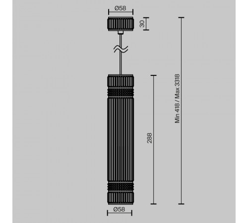 Подвесной светильник Maytoni Metropolis MOD475PL-01BS