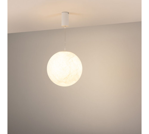 Подвесной светильник Arlight SP-SILKA-HANG-R300-7W Warm2700 (WH, 330 deg, 230V) (IP20, Натуральный шелк) 061916