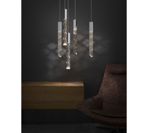 Подвесной светильник Delight Collection Trinity OM8201013-5 chrome Подвесной светильник Delight Collection Trinity OM8201013-5 chrome