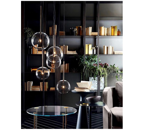 Подвесной светильник Delight Collection Ball Sola 9217P/D150 gold