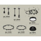 Комплект подвесного светильника Ambrella Light Techno Ring XR92221101 (A9222, A9227, C9238, C9232, N8113, N8141)