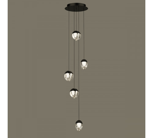 Подвесной светильник Delight Collection MD24001033-5A black/clear Подвесной светильник Delight Collection MD24001033-5A black/clear