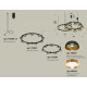 Комплект подвесного светильника Ambrella Light Techno Ring XR92091110 (A9209x2, C9238, C9242, N8145, N8124)