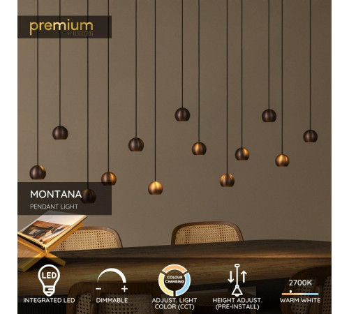 Подвесной светильник Lucide Montana 68400/75/96