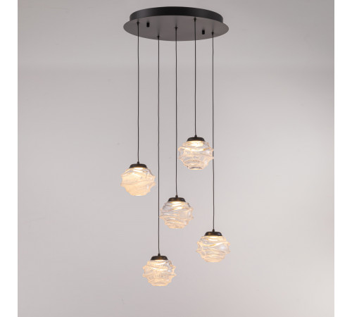 Подвесной светильник Delight Collection MD25030003-5A matt black/clear Подвесной светильник Delight Collection MD25030003-5A matt black/clear