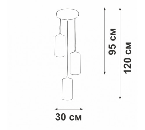 Подвесной светильник Vitaluce V2732/3S Подвесной светильник Vitaluce V2732/3S