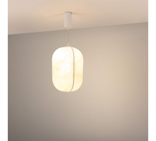 Подвесной светильник Arlight SP-SETA-HANG-L410х300-7W Warm2700 (WH, 320 deg, 230V) (IP20, Натуральный шелк) 056883