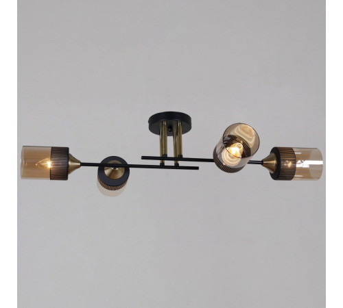Потолочная люстра Reluce 48460-0.3-04 BK+COPPER