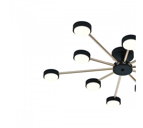 Потолочная люстра Escada Luminix 120008/10R Black/Gold ES0000096