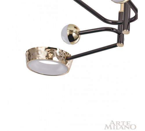 Потолочная люстра Arte Milano Ferrara 273210/8 BK/GD