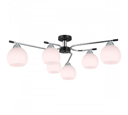 Потолочная люстра Illumico IL0638-6CSQ-24 CR BK LIBRA Потолочная люстра Illumico IL0638-6CSQ-24 CR BK LIBRA