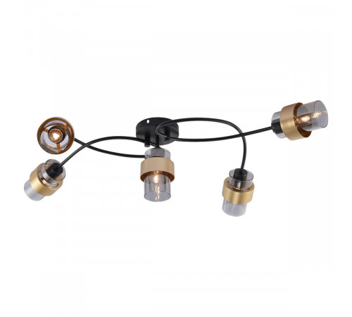 Потолочная люстра Escada Hurricane 1139/5P Black/Gold