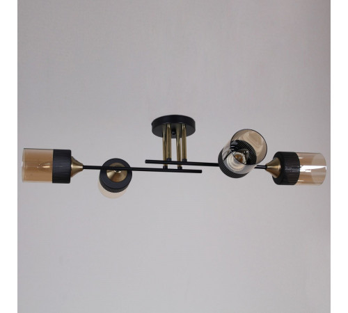 Потолочная люстра Reluce 48460-0.3-04 BK+COPPER