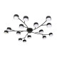 Потолочная люстра Escada Fluxen 120009/15C Black ES0000033L
