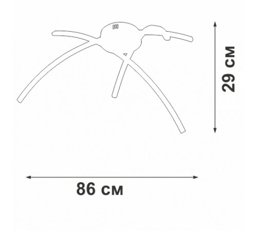 Потолочная люстра Vitaluce V25130DT-0/3PL