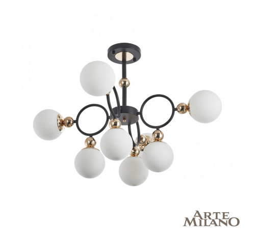 Потолочная люстра Arte Milano Neapolis 274307/8 BK/GD