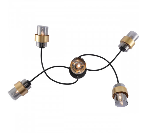 Потолочная люстра Escada Hurricane 1139/5P Black/Gold