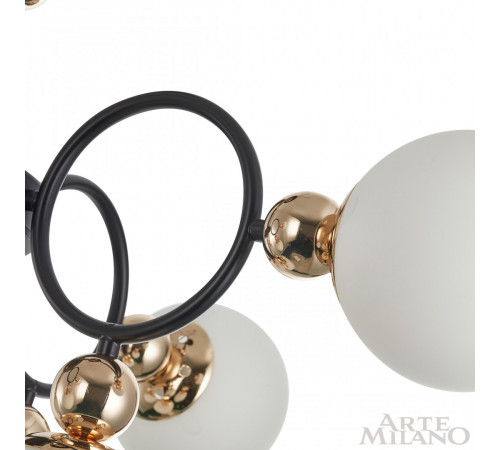 Потолочная люстра Arte Milano Neapolis 274307/8 BK/GD