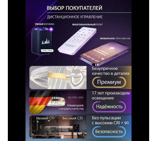 Потолочная люстра Natali Kovaltseva Spektr LED SMART 84006 Потолочная люстра Natali Kovaltseva Spektr LED SMART 84006