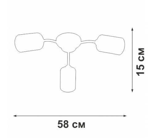 Потолочная люстра Vitaluce V2558-1/3PL Потолочная люстра Vitaluce V2558-1/3PL