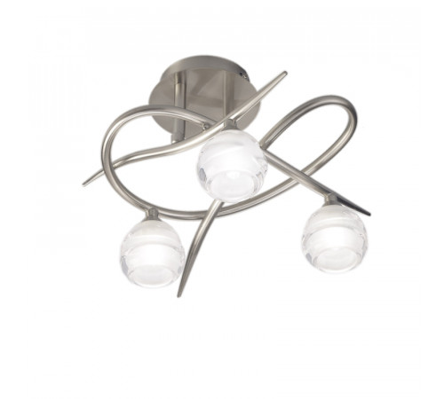 Потолочная люстра Mantra Loop Satin Nickel 1814 Потолочная люстра Mantra Loop Satin Nickel 1814