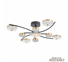 Потолочная люстра Arte Milano Ferrara 279169/4+4 BK/GD