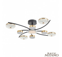 Потолочная люстра Arte Milano Ferrara 279169/4+4 BK/GD