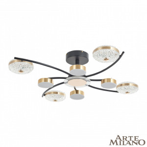 Потолочная люстра Arte Milano Ferrara 279169/4+4 BK/GD