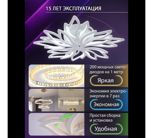 Потолочная люстра Natali Kovaltseva Rif LED LAMPS 81118/6C Потолочная люстра Natali Kovaltseva Rif LED LAMPS 81118/6C