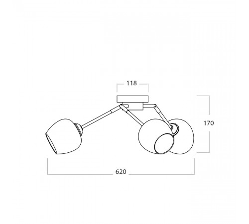 Потолочная люстра Escada Miley 1176/3P