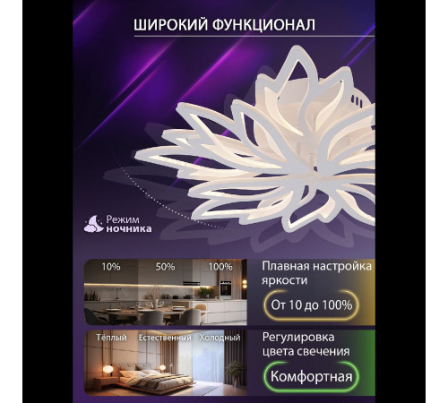 Потолочная люстра Natali Kovaltseva Rif LED LAMPS 81118/6C Потолочная люстра Natali Kovaltseva Rif LED LAMPS 81118/6C
